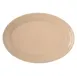 Carlisle 4356025 Dallas Ware Oval Platter, 12" x 8-1/2", Tan Melamine, BPA‑Free, NSF 2 image