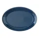 Carlisle 4356035 - Oval 12" x 8-1/2" Café Blue Melamine Platter, Stackable, Dishwasher Safe 2 image