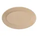 Carlisle 43563-825 Oval Melamine Platter, 9-1/4" x 6-1/4", Tan, Stackable, Dishwasher Safe - 1/Pack 2 image