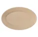 Carlisle 4356325 Oval Melamine Platter 9-1/4" x 6-1/4", Tan, Reinforced, Dishwasher Safe BPA-Free NSF 2 image