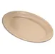 Carlisle 4356325 Oval Melamine Platter 9-1/4" x 6-1/4", Tan, Reinforced, Dishwasher Safe BPA-Free NSF 1 image