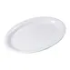 Carlisle 4384002 Oval White Melamine Serving Platter 21" L x 15" W, Rimmed Dishwasher‑Safe BPA Free 1 image