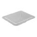 Carlisle 4443202 Food Pan, 1/2 Size 3.7 Qt, 2-1/2" White Melamine, BPA‑Free, Dishwasher‑Safe 212°F 1 image