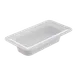 Carlisle 4446202 Pan, 1/3 Size, 2.5" Deep, White Melamine, NSF, BPA‑Free, Dishwasher Safe, 212°F 1 image