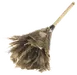 Carlisle 4574300 Feather Duster, 24" Long Wood Handle, Premium Brown Feathers, Hanging Hole 1 image