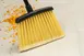Carlisle 4686100 Duo-Sweep Flagged Lobby Broom, 36" Natural Bristle, Black Metal Handle - 1/Each 1 image