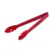 Carlisle 471205 Carly Utility Tongs, 12"L, Plastic, Red, Dishwasher Safe 1 image