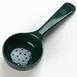 Carlisle 492908 Portion Spoon, 4 oz Perforated Plastic, Forest Green Handle 1 image