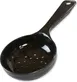 Carlisle 496703 Measure Miser Portion Spoon, 6 Oz Perforated Plastic, Black Short Handle 1 image