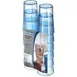 Carlisle 5212-8254 Stackable 12oz Blue Tumbler, Textured, SAN, BPA Free - 6/Pack 1 image