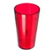 Carlisle 521210 - 12oz Stackable Tumbler, Textured Red, BPA‑Free SAN, Dishwasher Safe, NSF 1 image