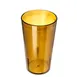Carlisle 521213 Stackable 12oz Amber Tumbler, Textured SAN Plastic, Dishwasher Safe, BPA Free 1 image