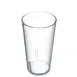Carlisle 5216-207 Clear Textured 16oz Stackable Tumbler, SAN Plastic, BPA‑Free, Dishwasher Safe 1 image