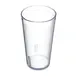 Carlisle 521607 - 16oz Stackable Tumbler, Clear Textured, SAN Plastic, BPA Free, Dishwasher Safe 1 image