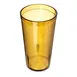 Carlisle 521613 - 16oz Stackable Amber Tumbler, Textured, SAN Plastic, BPA Free 1 image