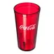 Carlisle 52163550D Red Textured Tumbler, 16oz, SAN Plastic, Stackable, BPA‑Free, Dishwasher‑Safe 1 image