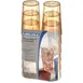 Carlisle 5220-8213 Stackable Tumbler, 20 oz. Amber, Textured, SAN Plastic – 12/Pack 1 image