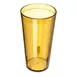 Carlisle 522013 - 20oz Stackable Amber Tumbler, Textured, SAN, BPA Free, Dishwasher Safe 1 image