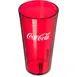 Carlisle 52203550 Coca-Cola Stackable Tumbler – 20 oz, Red Textured, SAN BPA‑Free, Dishwasher Safe 1 image