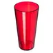 Carlisle 5224-810 - 24oz Stackable Tumbler, Red Textured, SAN Plastic, BPA Free, 12/Pack 1 image