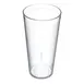 Carlisle 522407 - 24oz Clear Textured SAN Tumbler, Stackable, BPA Free, 26.5oz Flush Fill 1 image