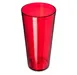 Carlisle 522410 Stackable 24oz Red Textured SAN Tumbler – BPA‑Free, Dishwasher Safe, Recyclable 1 image