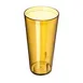 Carlisle 522413 Stackable 24oz Tumbler – Amber Pebbled, SAN Plastic, BPA‑Free, Dishwasher Safe 1 image