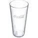 Carlisle 52243550G Coca-Cola Stackable Tumbler, 24 oz Clear Textured SAN, BPA Free 1 image
