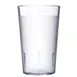 Carlisle 550607 Stackable Tumbler, 9-1/2 oz Clear Textured SAN, BPA Free, Dishwasher Safe 2 image