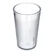 Carlisle 550607 Stackable Tumbler, 9-1/2 oz Clear Textured SAN, BPA Free, Dishwasher Safe 1 image