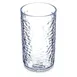 Carlisle 550807 Pebble Optic Tumbler – 8oz Clear SAN, Pebbled, BPA‑Free, Stackable 1 image