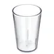 Carlisle 5526-207 - 8oz Clear Textured Stackable Tumbler, SAN, BPA Free, Dishwasher Safe 1 image