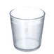 Carlisle 552907 Stackable Old Fashioned Tumbler, 9 oz, Clear Textured SAN, BPA Free, Dishwasher Safe 1 image