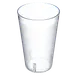 Carlisle 553207 Stackable 32oz Clear Textured Tumbler, SAN, BPA Free, Dishwasher Safe, Recyclable 1 image