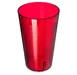 Carlisle 553210 32oz Stackable Tumbler, Textured Red, BPA‑Free SAN, 1 Qt, Dishwasher Safe 1 image