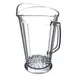 Carlisle 558707 Crystalite Pitcher, 60 oz Clear Polycarbonate, Tapered Lip, NSF Certified - 1/Each 1 image