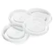 Carlisle 5810L30 - Translucent Disposable Lid, 10 oz Louis Tumbler, Straw Slotted, USA - 36/Case 1 image