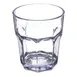 Carlisle 581207 Louis Rocks Tumbler, 12 oz Clear SAN, Faceted, Dishwasher Safe, BPA Free, 0°F-180°F 1 image