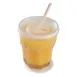 Carlisle 5812L30 Translucent Polystyrene Lid, 12 oz Louis Tumbler Fit, Straw Slotted, 36/Case 1 image