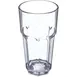 Carlisle 581807 Louis 18oz Clear Faceted Tumbler, SAN, BPA Free, Dishwasher Safe, Stackable 1 image