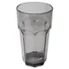 Carlisle 583218 - 32oz Black Faceted Tumbler, Smooth, SAN, BPA Free, Dishwasher Safe, NSF 1 image