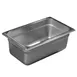 Carlisle 607144 DuraPan™ Steam Table Pan, 1/4-size, 2.8 Qt, 4" Deep, Stainless Steel, NSF 1 image