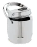 Carlisle 609190 Ice Bucket, 1.5‑Quart Double‑Wall, Flat Handle, Hinged Lid, Stainless Steel Finish 1 image