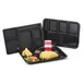 Carlisle 614R25 Right-Hand 6-Compartment Tray, 14-3/8" x 10" Tan ABS Plastic, NSF, Dishwasher Safe 2 image