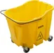 Carlisle 7690404 OmniFit Mop Bucket, 35 Quart Capacity, Yellow Commercial Floor Cleaning Bucket 1 image