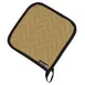 Carlisle 812TPH Tan Pot Holder, 7" x 7", Non-Stick Teflon, Quilted, Protects to 350°F - 1 Dozen 1 image