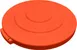 Carlisle 84101124 Bronco Trash Can Lid, 1-1/2" H x 16" Dia, Orange Poly, NSF Certified, 10‑Gallon 1 image