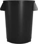 Carlisle 84102003 20‑Gallon Trash Can, 23"H x 19‑9/20" Dia., Black Polyethylene, NSF, Stackable 1 image