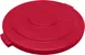 Carlisle 84102105 Lid, Red Poly, 1‑22/25" H x 19‑4/5" Dia., 20‑Gallon, Tab Locks, NSF, Made in USA 1 image