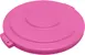 Carlisle 84102126 Bronco™ Bin Lid, 20‑Gallon, 1‑22/25" H x 21‑3/5" Dia, Pink Poly, NSF Certified 1 image